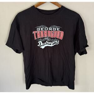 Vintage George Thorogood And The Destroyers T Shirt Black Size L
